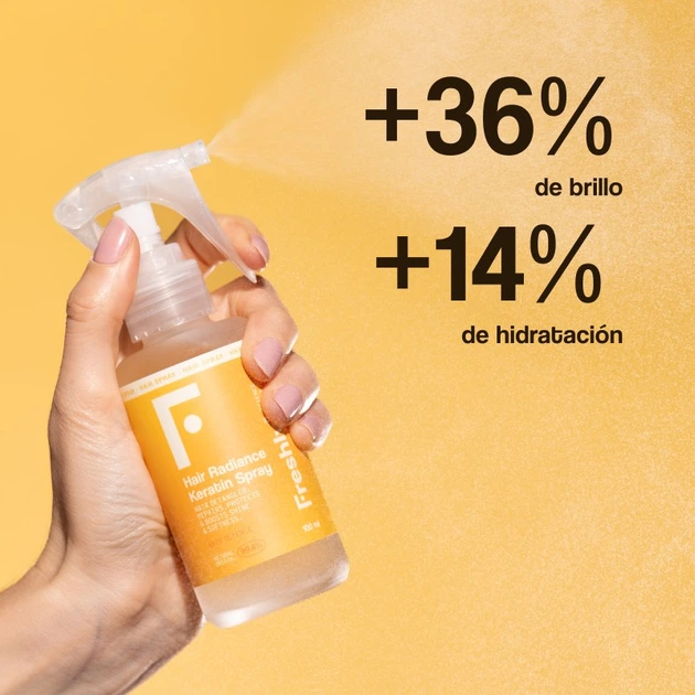 Спрей для волосся Freshly Cosmetics Hair Radiance Keratin полегшує розчісування 100 мл (8437015930435) - зображення 3
