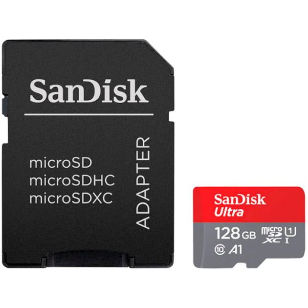 Карта памяти microSDXC (UHS-1) SanDisk Ultra 128Gb class 10 A1 (140Mb/s) (adapter SD) Imaging Packaging - изображение 4
