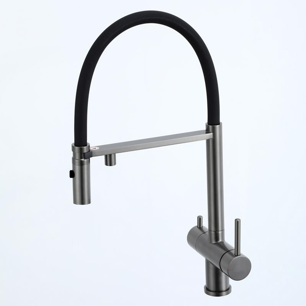 Кухонний змішувач Fabiano FKM 3130 Black Steel 8231.403.1930 - изображение 5