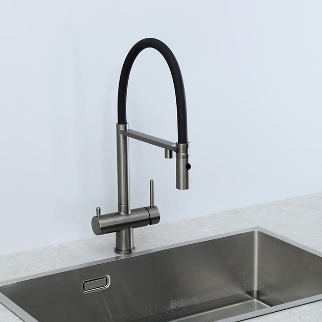 Кухонний змішувач Fabiano FKM 3130 Black Steel 8231.403.1930 - изображение 8