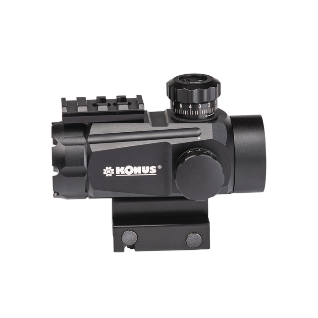 Приціл коліматорний KONUS KONUSIGHT (Італія) 1x35 (4МОА), 4 змінні прицільні сітки, повний комплект 241935 - Фото 3 Приціл коліматорний KONUS KONUSIGHT (Італія) 1x35 (4МОА), 4 змінні прицільні сітки, повний комплект 241935 - зображення 3