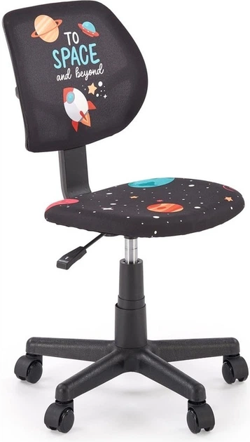 Дитяче крісло для письмового столу Halmar BINGO Чорне (5905248134836) - зображення 2