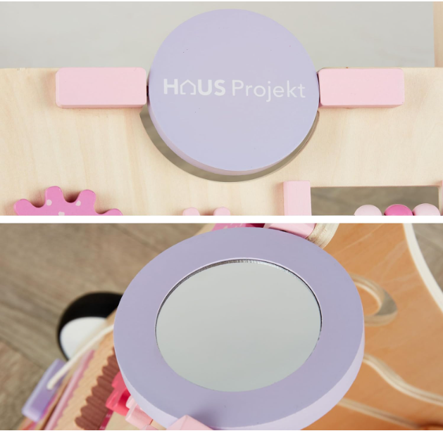 Древесные ходунки для ребенка Haus Projekt розовые - каталка-ходунки с игровым центром, для детей от 1 года, развивающая игрушка - Фото 6 Древесные ходунки для ребенка Haus Projekt розовые - каталка-ходунки с игровым центром, для детей от 1 года, развивающая игрушка - изображение 6