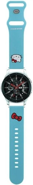 Pasek Hello Kitty Silicone Kitty Head 22 mm Sky Blue (3666339212018) - obraz 2