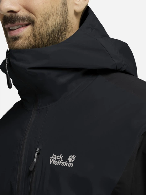 Спортивная ветровка мужская Jack Wolfskin Rainrush 2L A65874-6350 L Темно-серая (4064886667319) - изображение 5