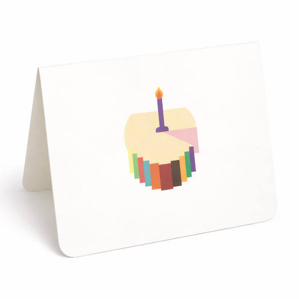 Подарочная поздравительная открытка «Happy Birthday» с объемным тортом внутри - Фото 2 Подарочная поздравительная открытка «Happy Birthday» с объемным тортом внутри - изображение 2