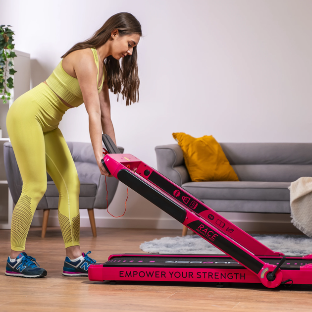 Бігова доріжка електрична THUNDER RACE-PINK - Фото 6 Бігова доріжка електрична THUNDER RACE-PINK - зображення 6