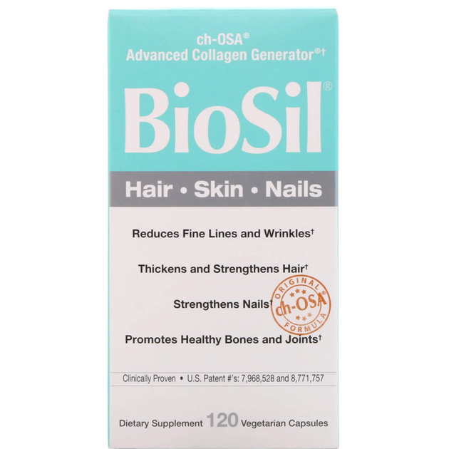 Биодобавка Natural Factors БиоСил Генератор Коллагена (BioSil ch-OSA Advanced Collagen Generator) 120 капсул NFS39186 - изображение 4