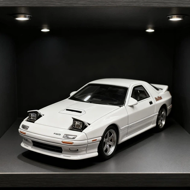 Модель авто Mazda RX-7 FC3S Initial D 1:32 | колекційна металева JDM машинка з pop-up фарами - Фото 4 Модель авто Mazda RX-7 FC3S Initial D 1:32 | колекційна металева JDM машинка з pop-up фарами - зображення 4