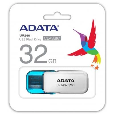 USB флеш накопитель ADATA 32GB UV240 White USB 2.0 (AUV240-32G-RWH) - Фото 3 USB флеш накопитель ADATA 32GB UV240 White USB 2.0 (AUV240-32G-RWH) - изображение 3