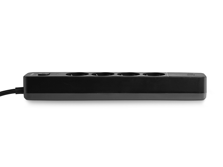 Мережевий подовжувач VIDEX 4п 3м 1.5мм 3.4А USB(QC) USB-C(PD20W) з/з та кнопкою Black ONCORD - Фото 6 Мережевий подовжувач VIDEX 4п 3м 1.5мм 3.4А USB(QC) USB-C(PD20W) з/з та кнопкою Black ONCORD - зображення 6