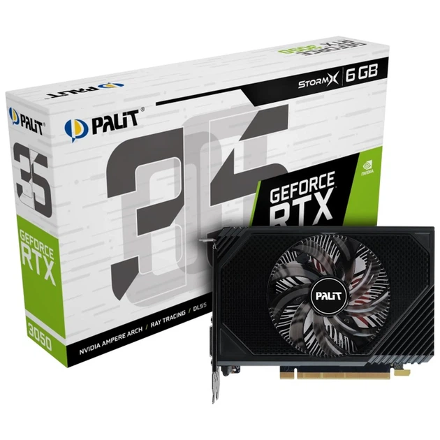 Відеокарта Palit Nvidia GeForce RTX 3050 StormX 6GB (NE63050018JE-1072F) - зображення 7