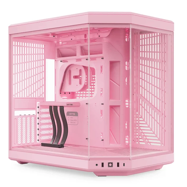 Корпус Hyte Y70 Strawberry Milk Mid-Tower E-ATX with PCIE 4.0 cable (CS-HYTE-Y70-SM) - Фото 1 Корпус Hyte Y70 Strawberry Milk Mid-Tower E-ATX with PCIE 4.0 cable (CS-HYTE-Y70-SM) - изображение 1