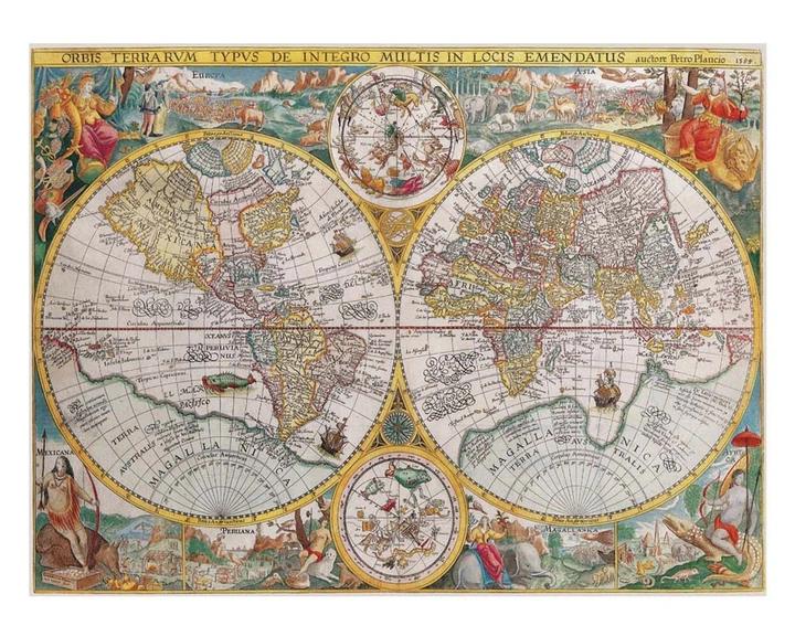 Пазл Ravensburger Карта світу 1594 року 1500 елементів (4005555007166) - зображення 2