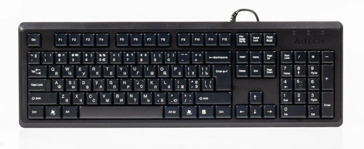 Клавиатура A4tech KR-92 USB Black - Фото 1 Клавиатура A4tech KR-92 USB Black - изображение 1