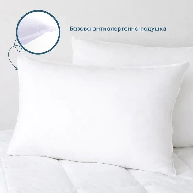 Подушка FRIENDLY "WHITE COMFORT" NEW, 70x70 - Фото 1 Подушка FRIENDLY "WHITE COMFORT" NEW, 70x70 - зображення 1