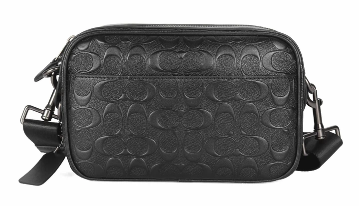 Сумка через плечо Coach коач черного цвета Crossbody Signature Leather Black - Фото 4 Сумка через плечо Coach коач черного цвета Crossbody Signature Leather Black - изображение 4