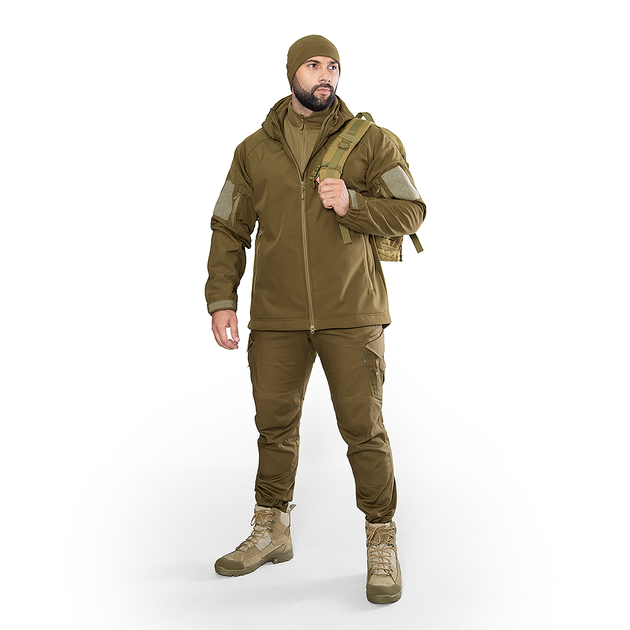 Куртка Stalker SoftShell Койот (7346), XXXXL - изображение 3