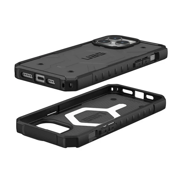 Чохол UAG NEW SystemFINDER TPU протиударний MagSafe для iPhone 15 Pro Max сірий - зображення 6
