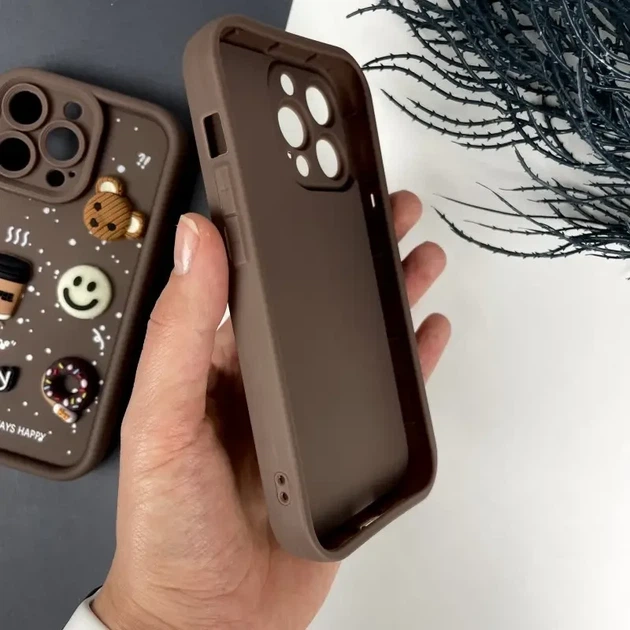Чохол TPU протиударний для iPhone 13 Pro захист камери коричневий - зображення 7