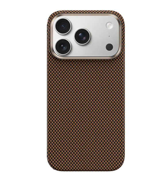 Чохол KEVLAR MagSafe протиударний для iPhone 17 Pro Max коричневий - зображення 7
