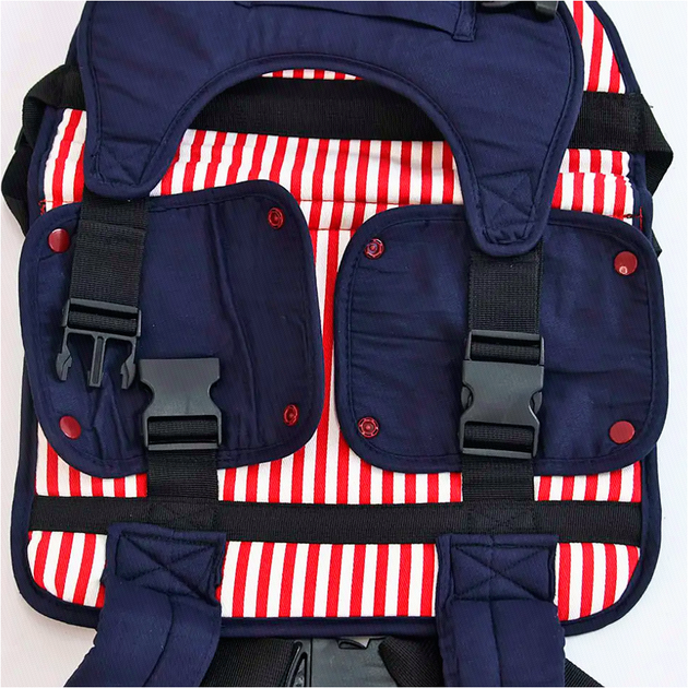 Бавовняне автокрісло Baby Safety Chair Y01 для дітей від 6 місяців до 3 років колір червоний синій білий - Фото 4 Бавовняне автокрісло Baby Safety Chair Y01 для дітей від 6 місяців до 3 років колір червоний синій білий - зображення 4