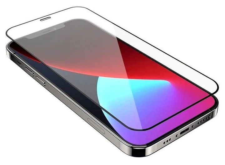 Гибкое защитное стекло Ceramic для iPhone 12 Pro Max противоударное черное - изображение 7