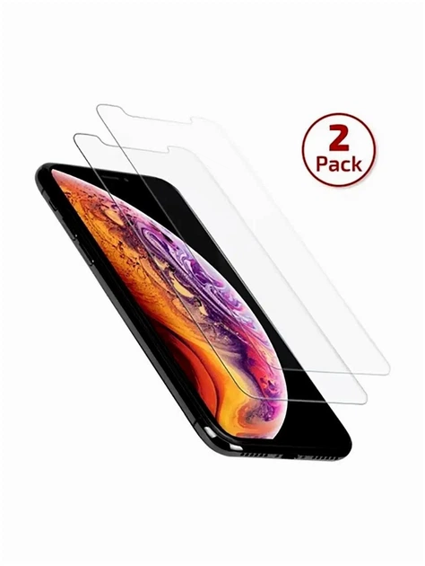 Защитное стекло 2.5D прозрачное для iPhone XS Max 11 Pro Max противоударное с отступом 2мм - изображение 6