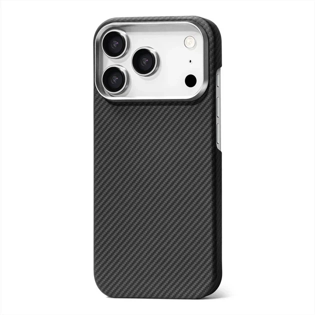 Чехол KEVLAR MagSafe противоударный для iPhone 17 Pro Max черный - Фото 2 Чехол KEVLAR MagSafe противоударный для iPhone 17 Pro Max черный - изображение 2