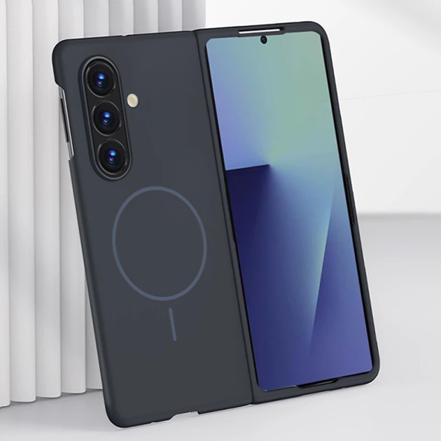 Чохол Shockproof with Ring для Samsung Galaxy Fold7 з підтримкою бездротової зарядки black - Фото 2 Чохол Shockproof with Ring для Samsung Galaxy Fold7 з підтримкою бездротової зарядки black - зображення 2
