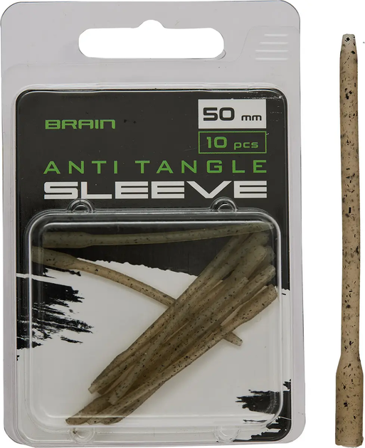 Противозакручиватель Brain Anti Tangle Sleeve 50mm (10 шт/уп) Brown SGXA-CA11-6 (1858-25-10) - Фото 1 Противозакручиватель Brain Anti Tangle Sleeve 50mm (10 шт/уп) Brown SGXA-CA11-6 (1858-25-10) - изображение 1