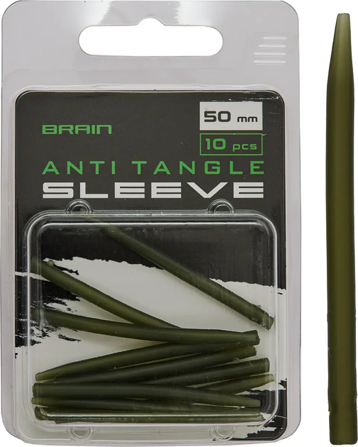 Противозакручиватель Brain Anti Tangle Sleeve 50mm (10 шт/уп) Green SGXA-CA15 (1858-25-02) - Фото 1 Противозакручиватель Brain Anti Tangle Sleeve 50mm (10 шт/уп) Green SGXA-CA15 (1858-25-02) - изображение 1
