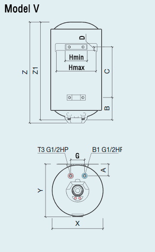 Водонагреватель Quartz Bim 30 V - изображение 2