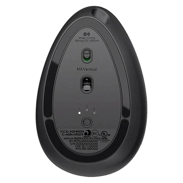 Мышь Logitech MX Vertical Advanced Ergonomic Mouse Graphite - изображение 2