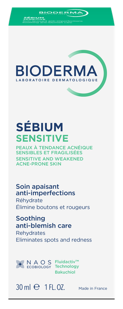 Крем Bioderma Sébium для чутливої жирної шкіри Sensitive Soin Apaisant 30 мл - зображення 2