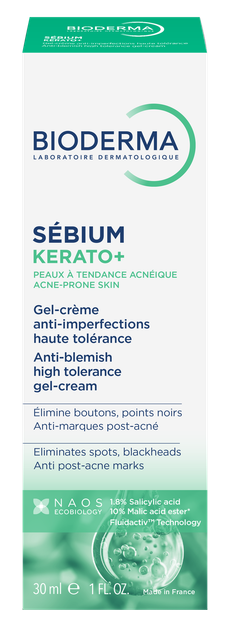 Гель крем Bioderma для лечения акне Sébium Kerato Gel-crème 30 мл - изображение 2