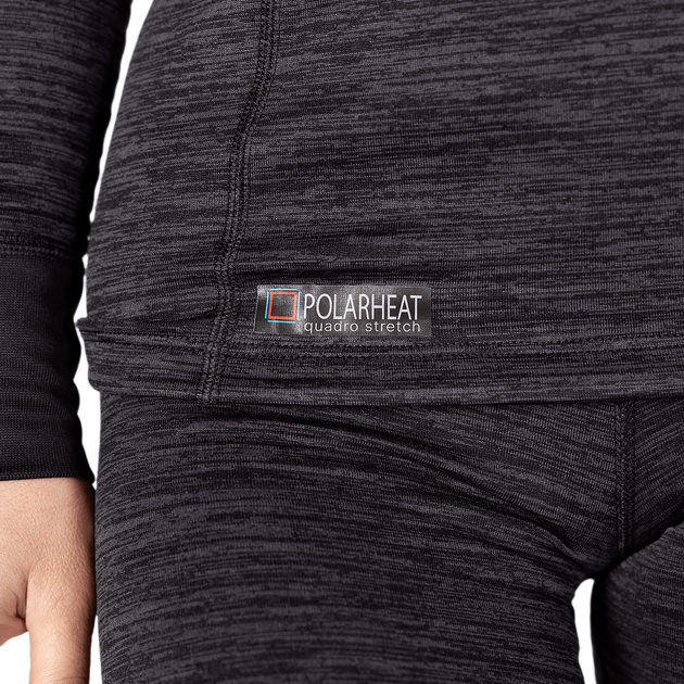 Жіноча термобілизна LVL2 Pani Polarheat QS Pro Сірий Меланж (8321), S - изображение 2