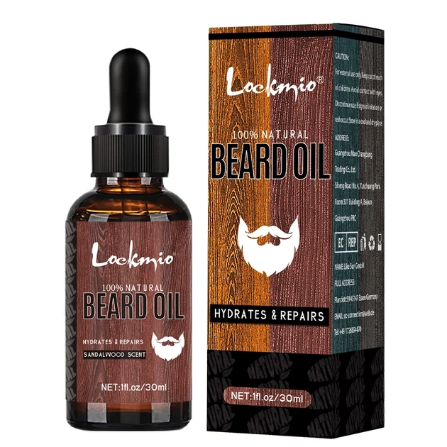 Подарочный набор по уходу за бородой Lockmio Sandalwood 6 в 1: масло 30 мл, бальзам 30 г, щетка, гребень и ножницы - Фото 2 Подарочный набор по уходу за бородой Lockmio Sandalwood 6 в 1: масло 30 мл, бальзам 30 г, щетка, гребень и ножницы - изображение 2