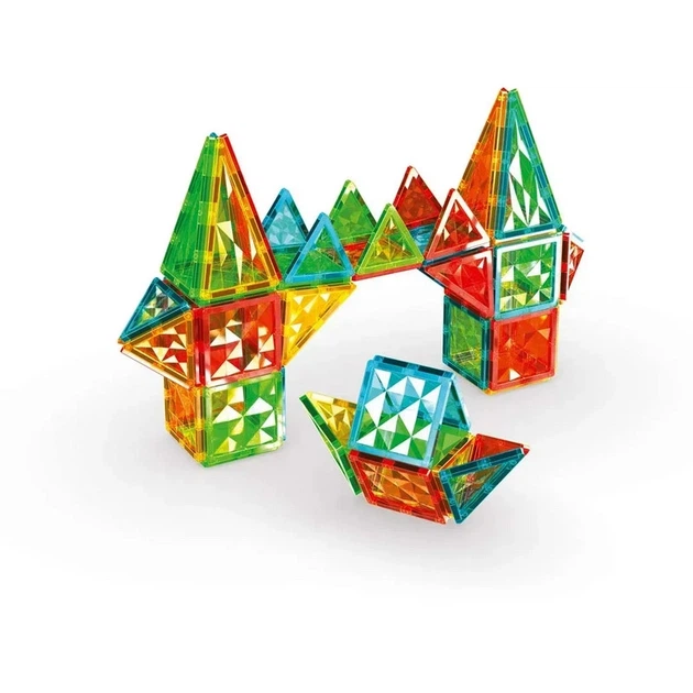 Магнитный конструктор "Magnetic Tiles Gems" Geomag 4103GM 60 деталей - Фото 6 Магнитный конструктор "Magnetic Tiles Gems" Geomag 4103GM 60 деталей - изображение 6
