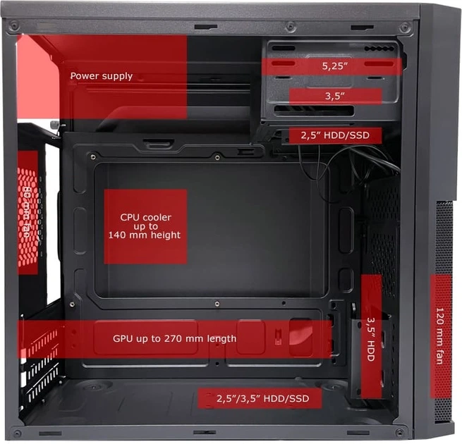 Obudowa LC-Power 2004MB-V3 Black (LC-2004MB-V3-ON) - obraz 15