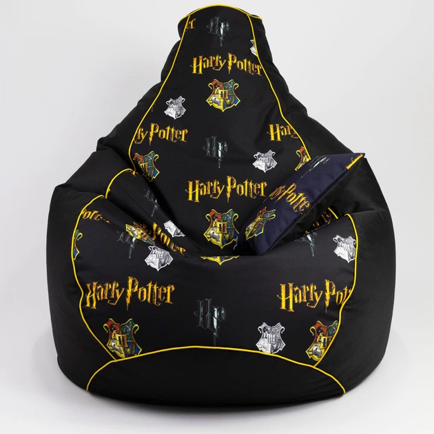 Бескаркасное кресло-мешок и подушечка Flex Oksford Harry Potter с кантиком ХXL 140х100 см (100033) - Фото 1 Бескаркасное кресло-мешок и подушечка Flex Oksford Harry Potter с кантиком ХXL 140х100 см (100033) - изображение 1