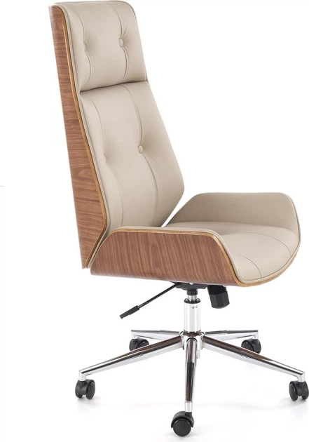 Fotel biurowy Halmar WEBSTER Orzechowy-beżowy (5905248135468) - obraz 4