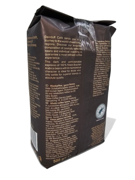 Кофе в зёрнах Davidoff Cafe Espresso Whole Beans 500 г - Фото 2 Кофе в зёрнах Davidoff Cafe Espresso Whole Beans 500 г - изображение 2