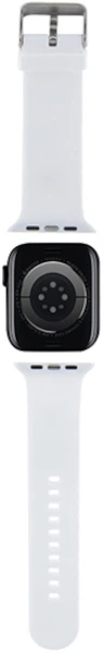 Pasek Karl Lagerfeld 3D Rubber Karl Head do Apple Watch Series 1/2/3/4/5/6/7/8/9/SE/SE2/Ultra/Ultra 2 42-49 mm White (3666339127404) - obraz 2