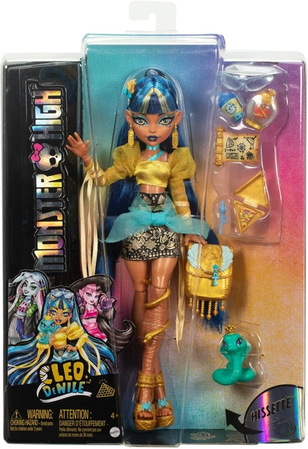 Кукла Монстер Хай Клео Де Нил Monster High Cleo De Nile Doll in Golden Blouse MH06038 - Фото 6 Кукла Монстер Хай Клео Де Нил Monster High Cleo De Nile Doll in Golden Blouse MH06038 - изображение 6
