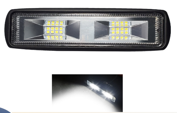 Светодиодная LED-балка 48W (12-24V) - Дополнительный свет для авто и мотоциклов. Пластиковая версия - изображение 3