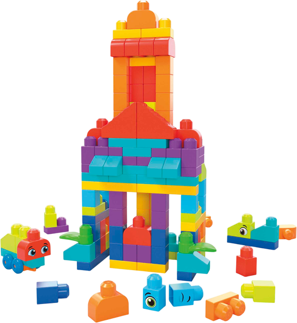 Большой конструктор Mega Bloks в мешке 150 деталей (HHM96) - Фото 4 Большой конструктор Mega Bloks в мешке 150 деталей (HHM96) - изображение 4