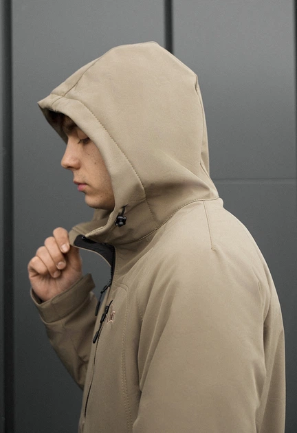 Куртка мужская стаф зеленая демисезонная soft shell базовая Staff synx light olive XL (380432) - Фото 7 Куртка мужская стаф зеленая демисезонная soft shell базовая Staff synx light olive XL (380432) - изображение 7