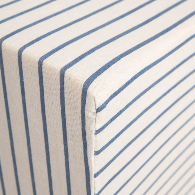 Prześcieradło Homla Rander w beżowo niebieskie paski 90x200 cm (5906496740848) - obraz 4