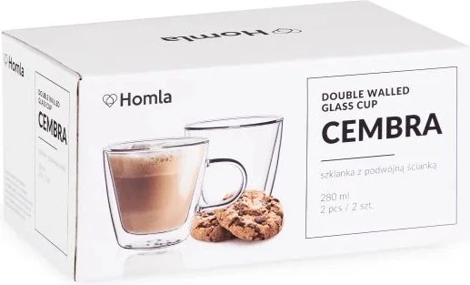 Набір склянок Homla Cembra з подвійною стінкою 0.28 л х 2 шт (5902869918852) - зображення 2